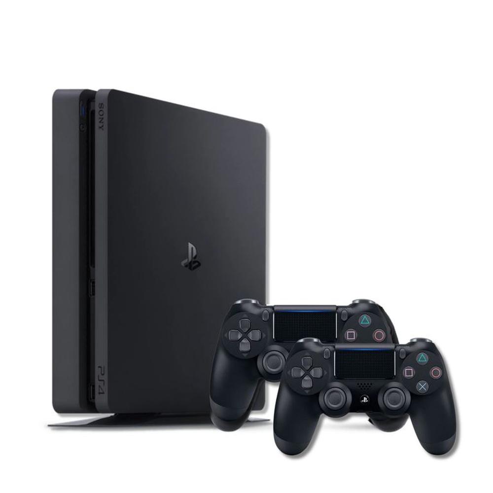 Consola Ps4 Slim 1TB Negro + 2 Dualshock reacondicionada