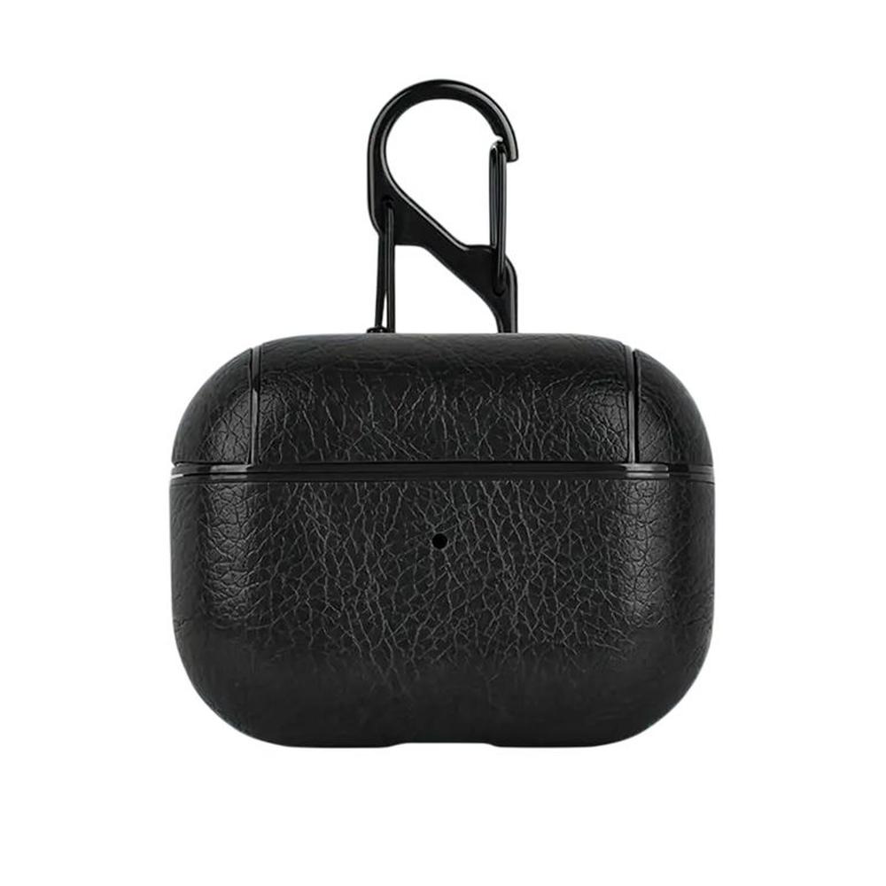 Funda de auriculares de cuero sintético Negro para Airpods Pro