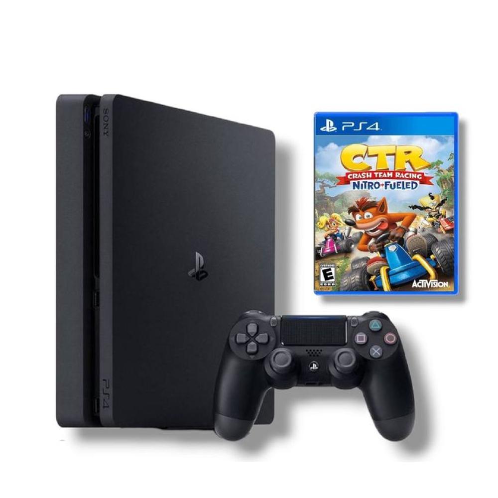 Consola PS4 Slim 1TB Negro  Crash Team Racing Reacondicionada
