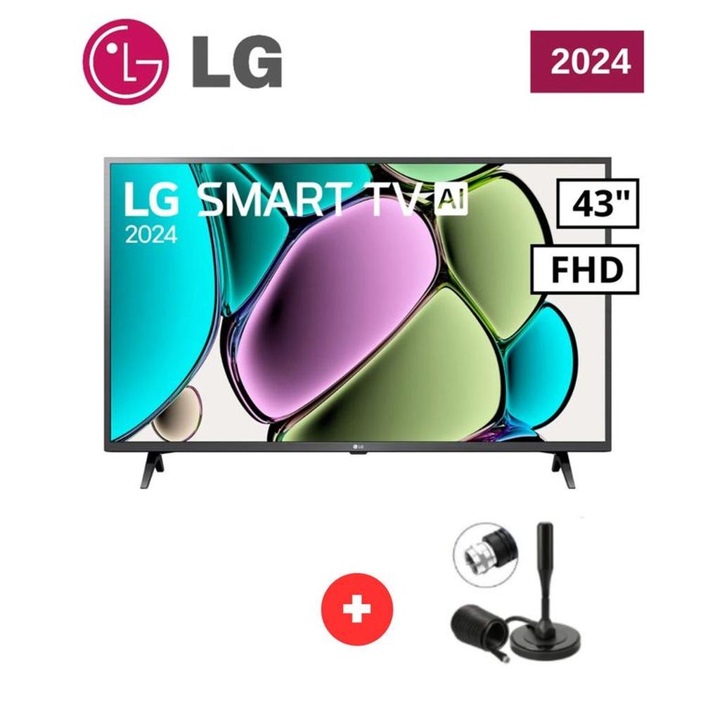 TELEVISOR LG 43'' 43LR6000PSA FHD SMART TV 2024 Y ANTENA DIGITAL