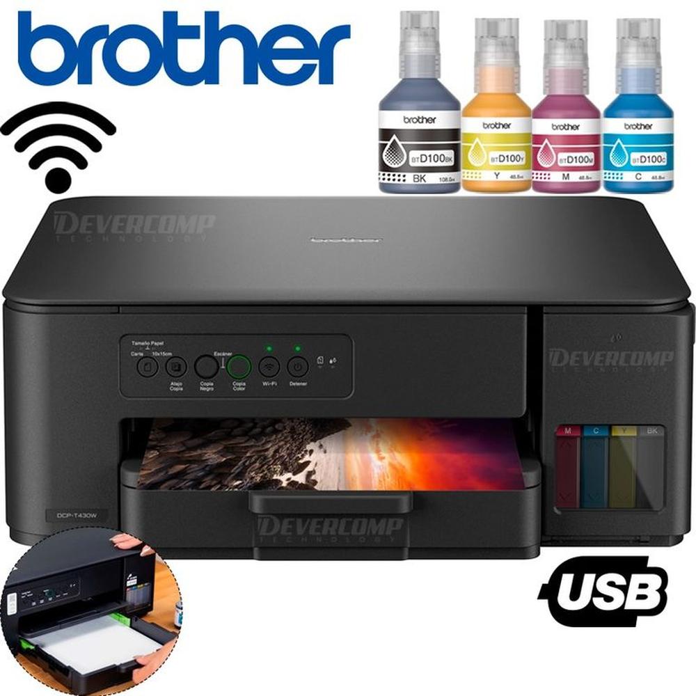 Impresora Multifuncional Brother DCP-T430W WIFI