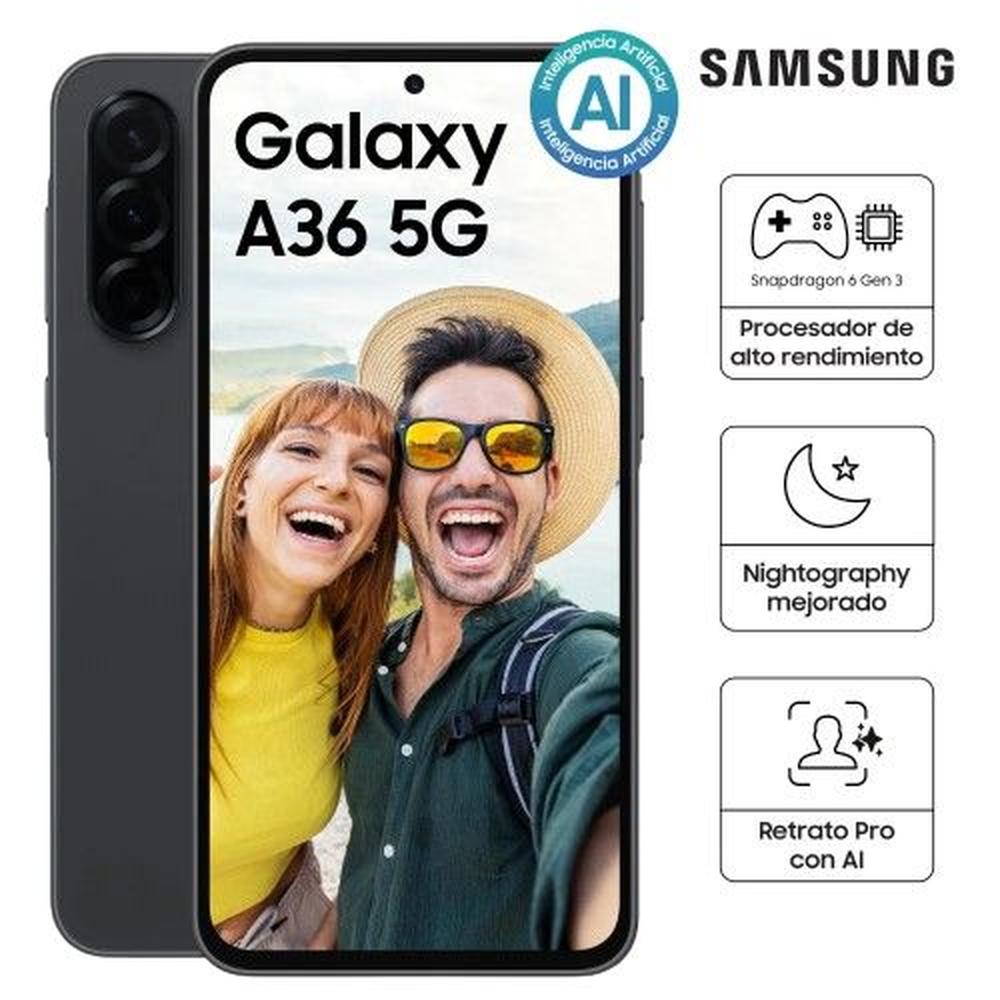 Celular Samsung Galaxy A36 5G 8GB Ram 256GB Rom- Dual SIM Negro