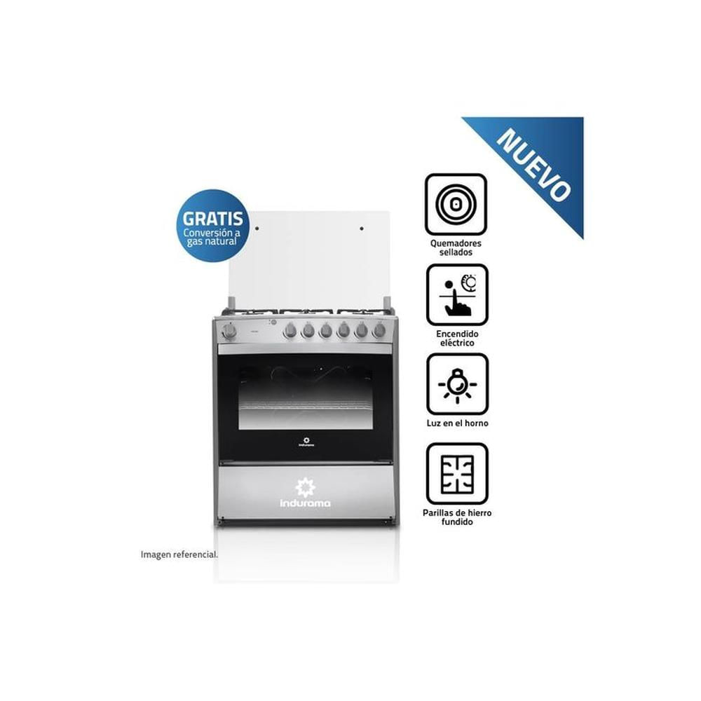 Cocina Indurama Cataluña 6 Hornillas Croma