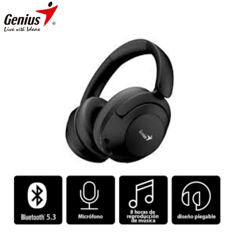 Audifono con microfono Genius HS-810BT Bluetooth Negro