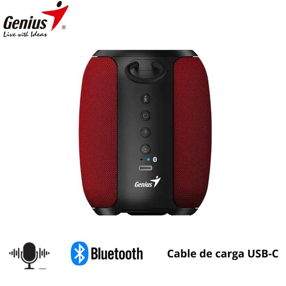 PARLANTE GENIUS SP-915BT BLUETOOTH 5W 6H MIC AI COPILOT RGB BLACKRED