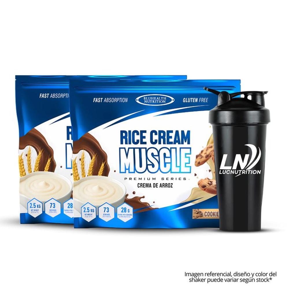 Crema de arroz 2.5 kg Bluhealth Nutrition - Vainilla PACK x 2