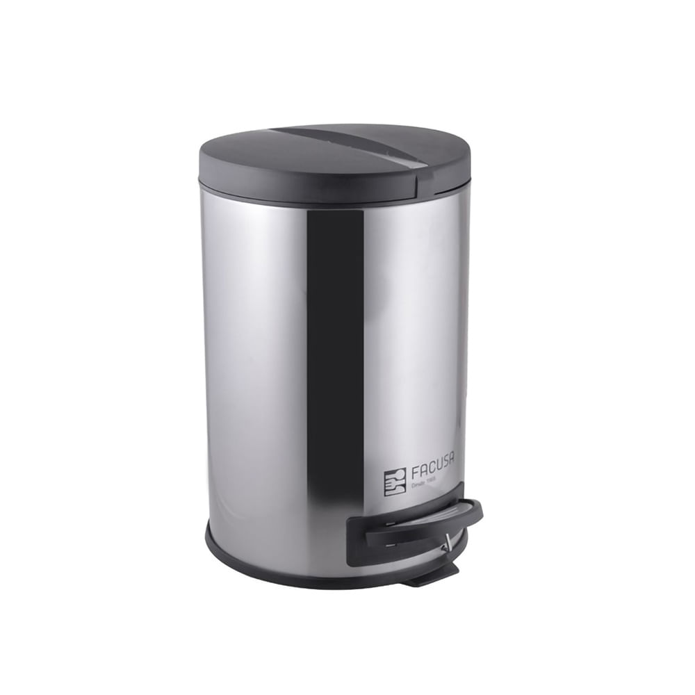 PAPELERA DE ACERO INOXIDABLE 12 L C/ASA (D25.5X39CM) 984151201