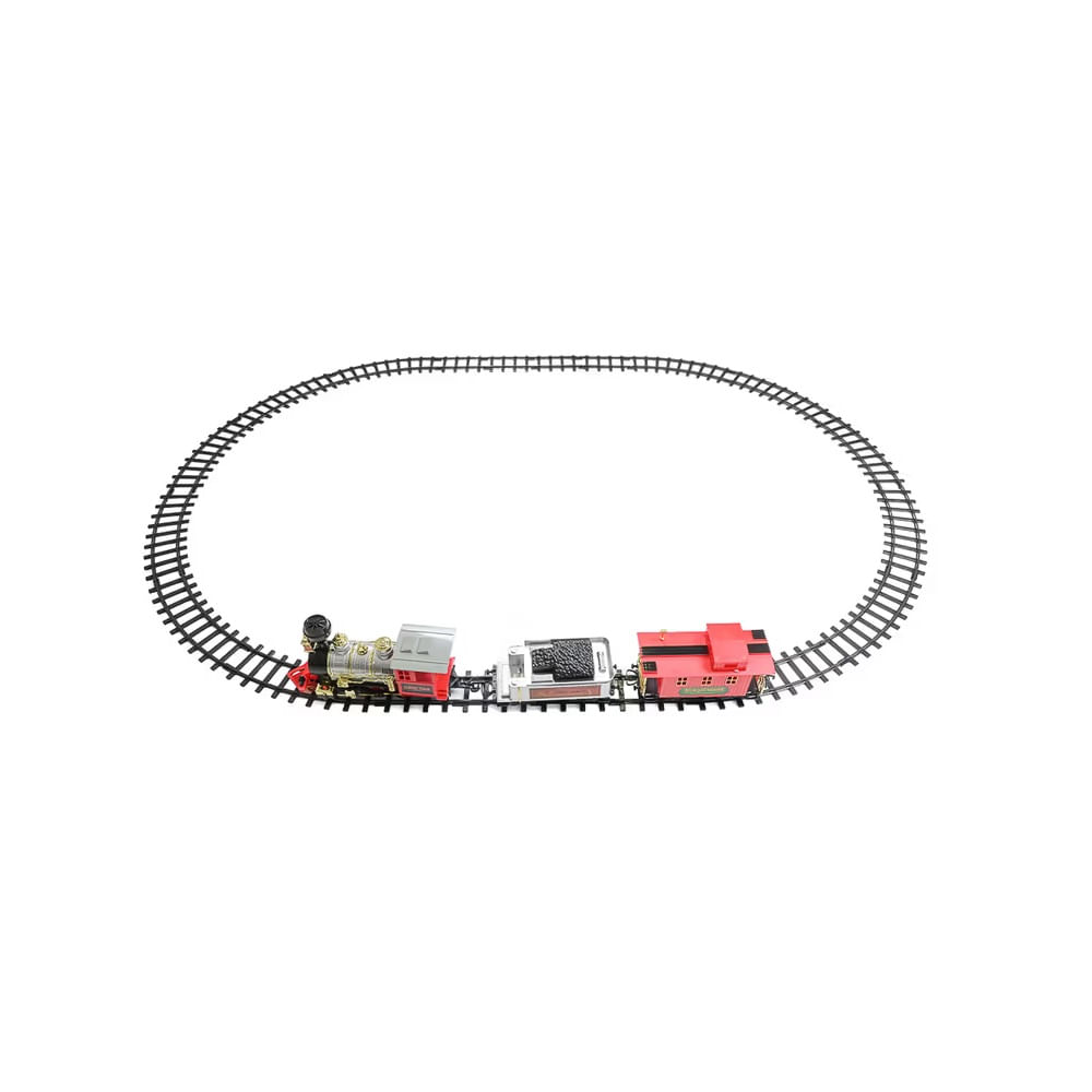 NAVIDAD Tren de plastico c/remoto luz y sonido a pila