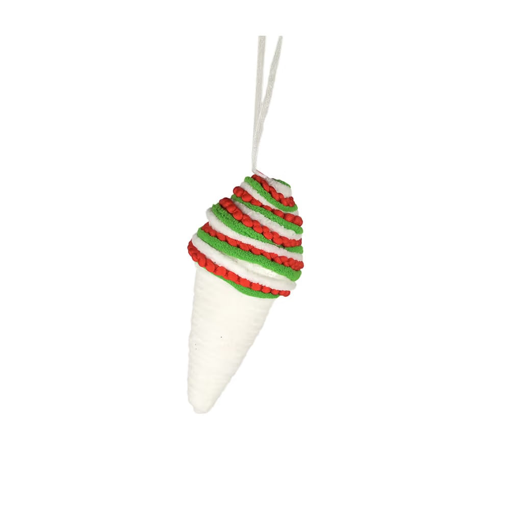 NAVIDAD Adorno cono de helado multicolor