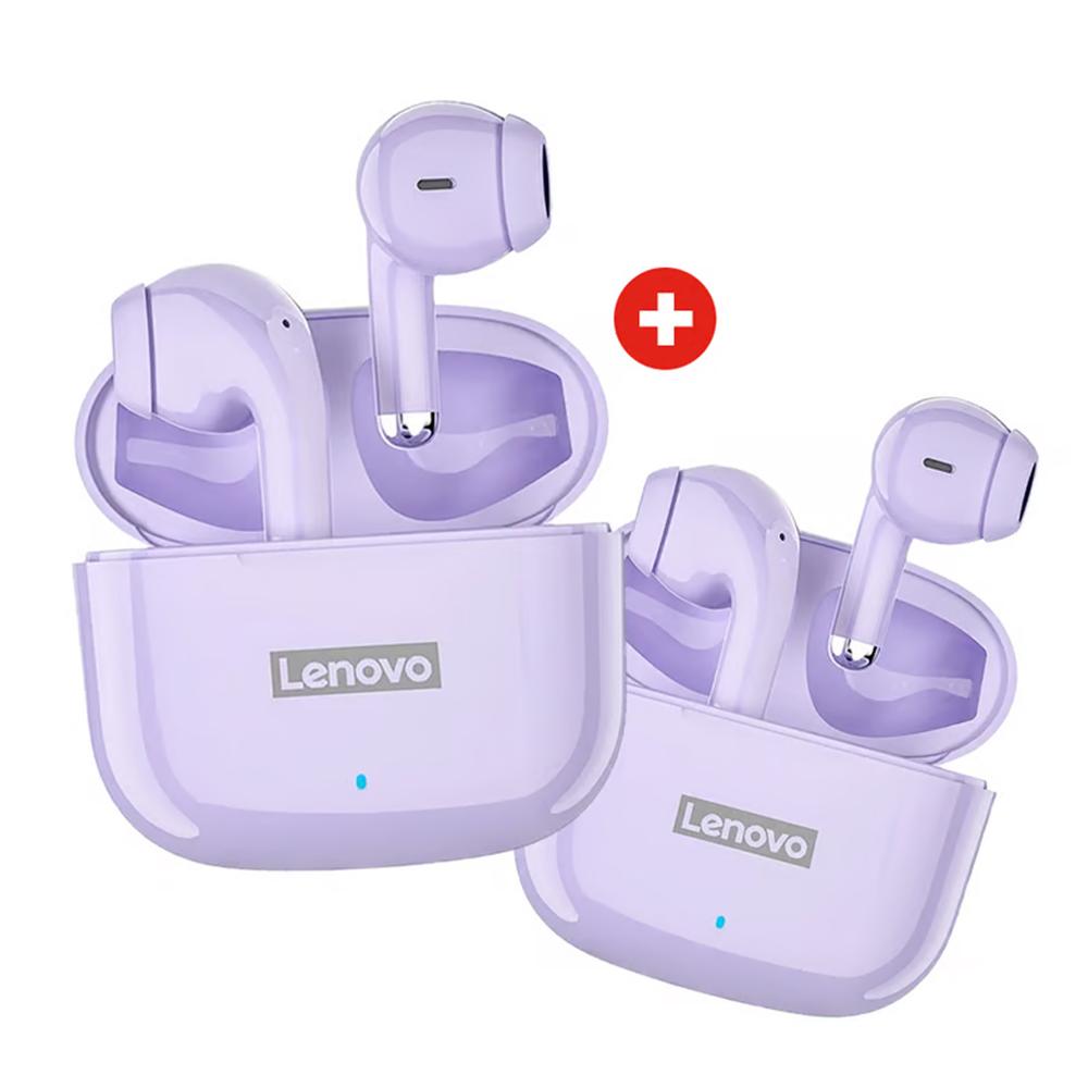 Audífonos Inalámbricos Lenovo LP40 PRO x2 Purpura BT 5.1