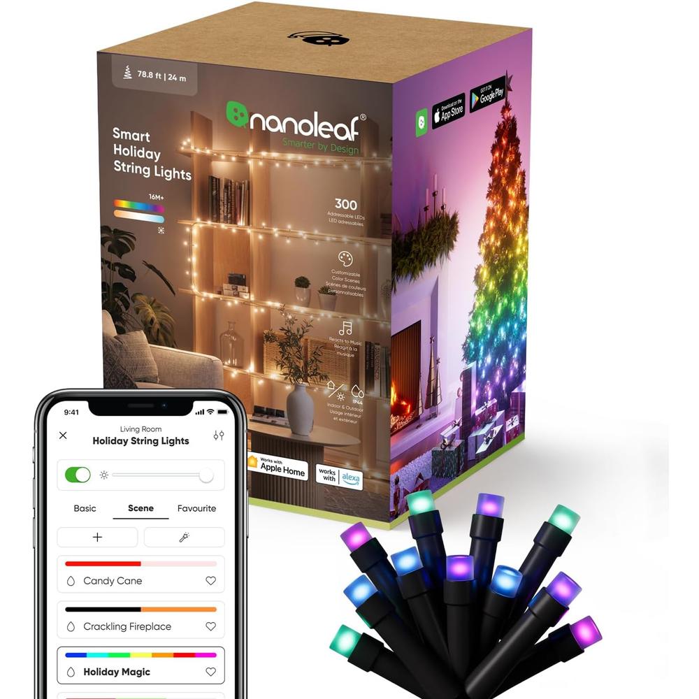 Nanoleaf Guirnalda LED Inteligente 300 Luces RGBW Bluetooth WiFi