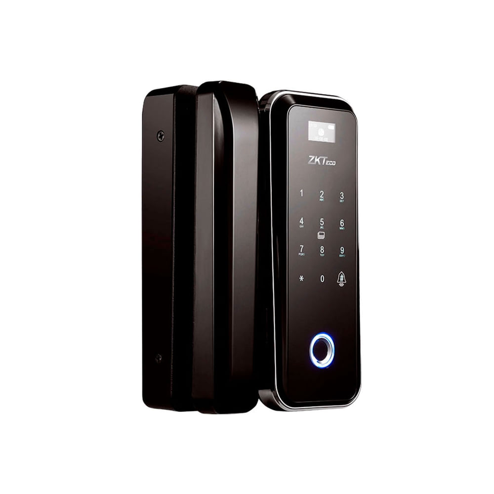 Cerradura ZKTeco para Puerta y Marco de Vidrio Derecho - Seguridad Avanzada y Diseño Elegante