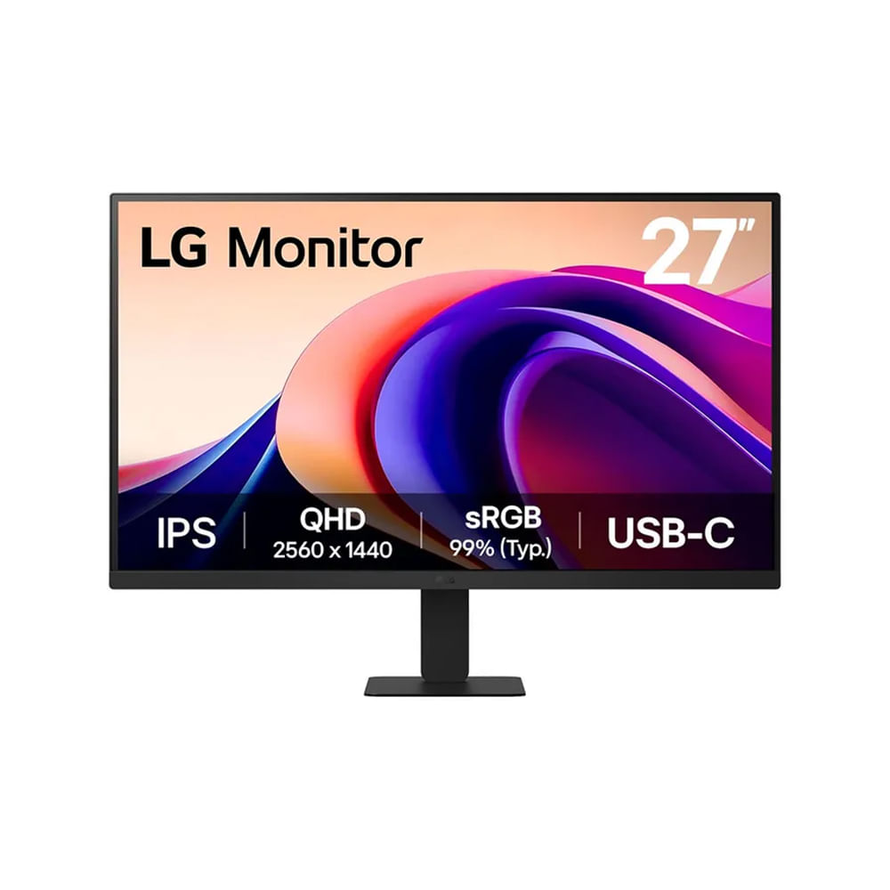 Monitor LG 27"" QHD IPS 100 Hz con HDMI y USB-C, ideal para gamers y profesionales