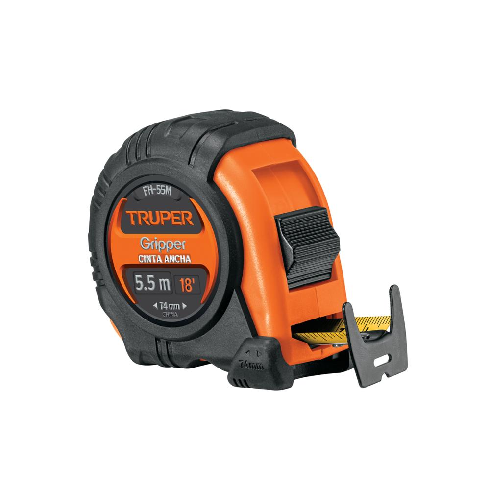 Wincha 5.5 Metros Cinta Ancha 25mm Contra Impactos TRUPER 14613