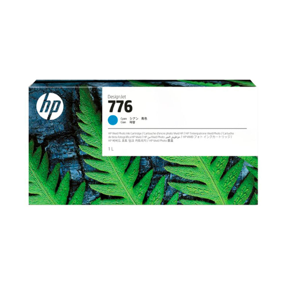 Tinta HP 1XB09A (776) 1LT Cyan - Alta Calidad, Compatible con Impresoras HP, Color Vibrante - Oechsle