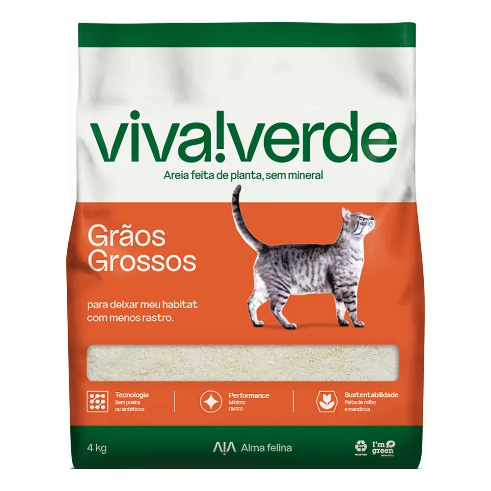 Arena Higiénica para Gatos de Granos Gruesos Viva 