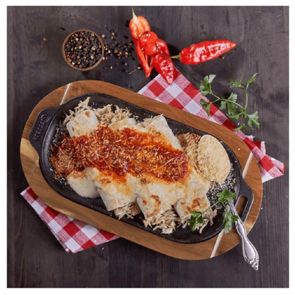 Plancha ovalada VICTORIA Hierro Fundido 34X17 cm