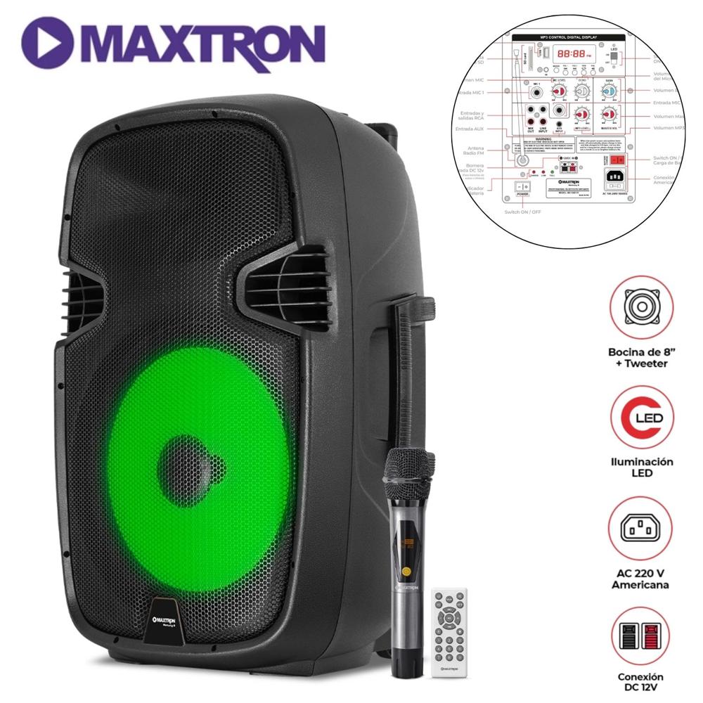 Parlante Maxtron Merkury MX 1508 USB BT TWS Conex. AC / 01 Microfono