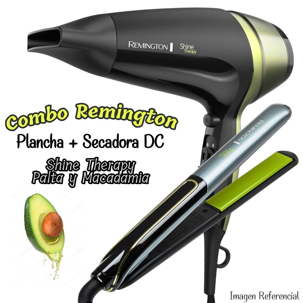 COMBO PLANCHA ALISADOR REMINGTON S12A Y SECADORA REMINGTON SHINE