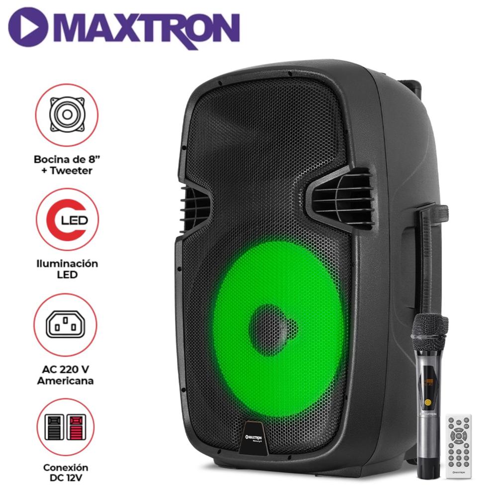 Parlante Maxtron Merkury MX 1508 USB BT TWS 01 Micrófono Conex. AC