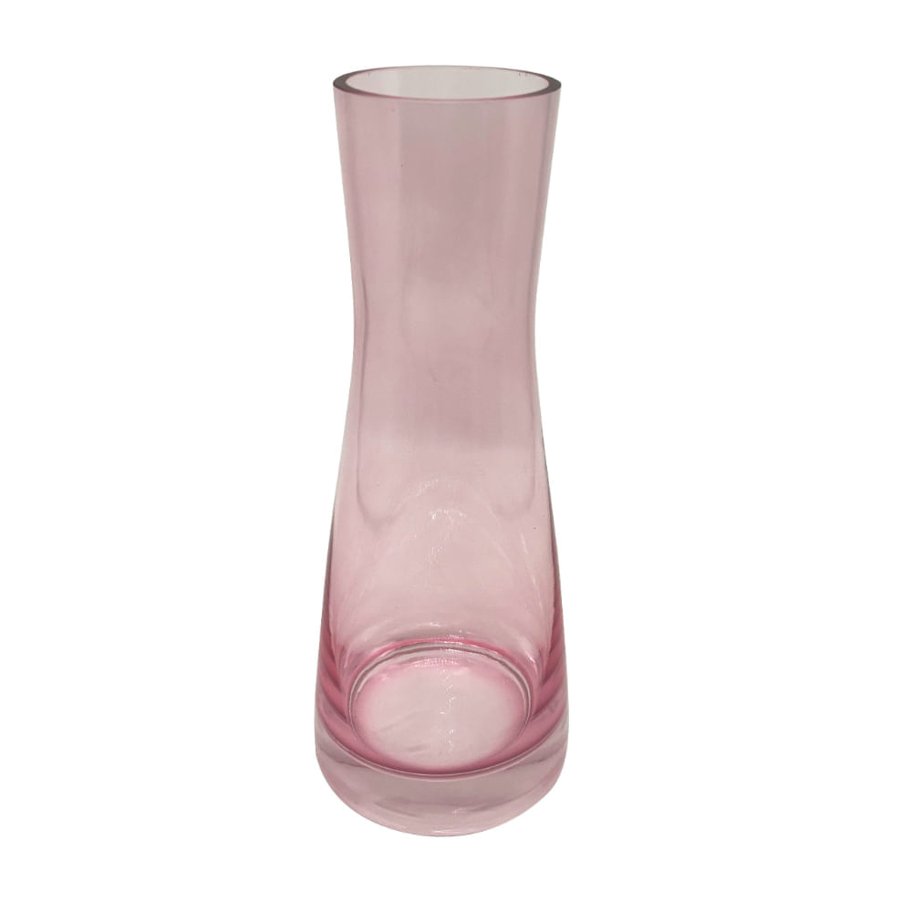 Florero Vidrio Rosado 26 Cm