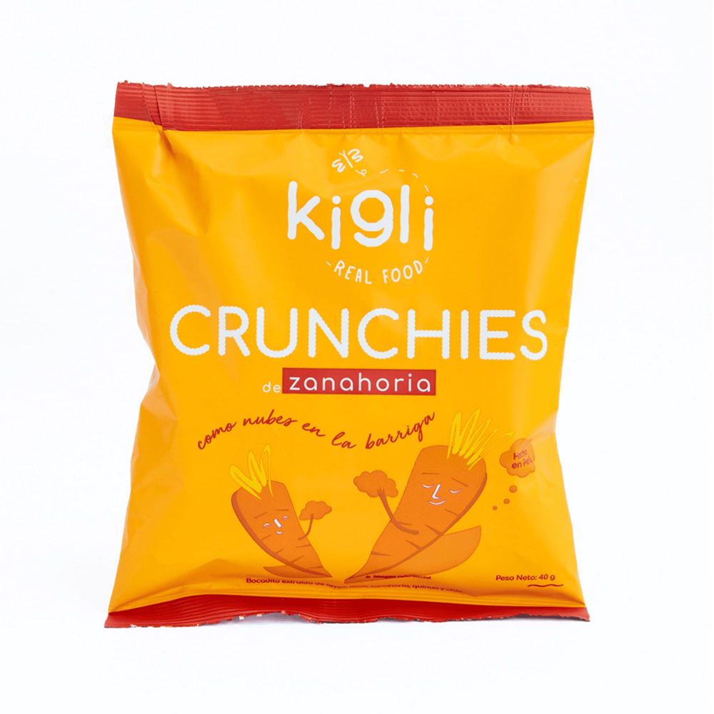 Crunchie Zanahoria KIGLI REAL FOOD Bolsa 40g Oechsle