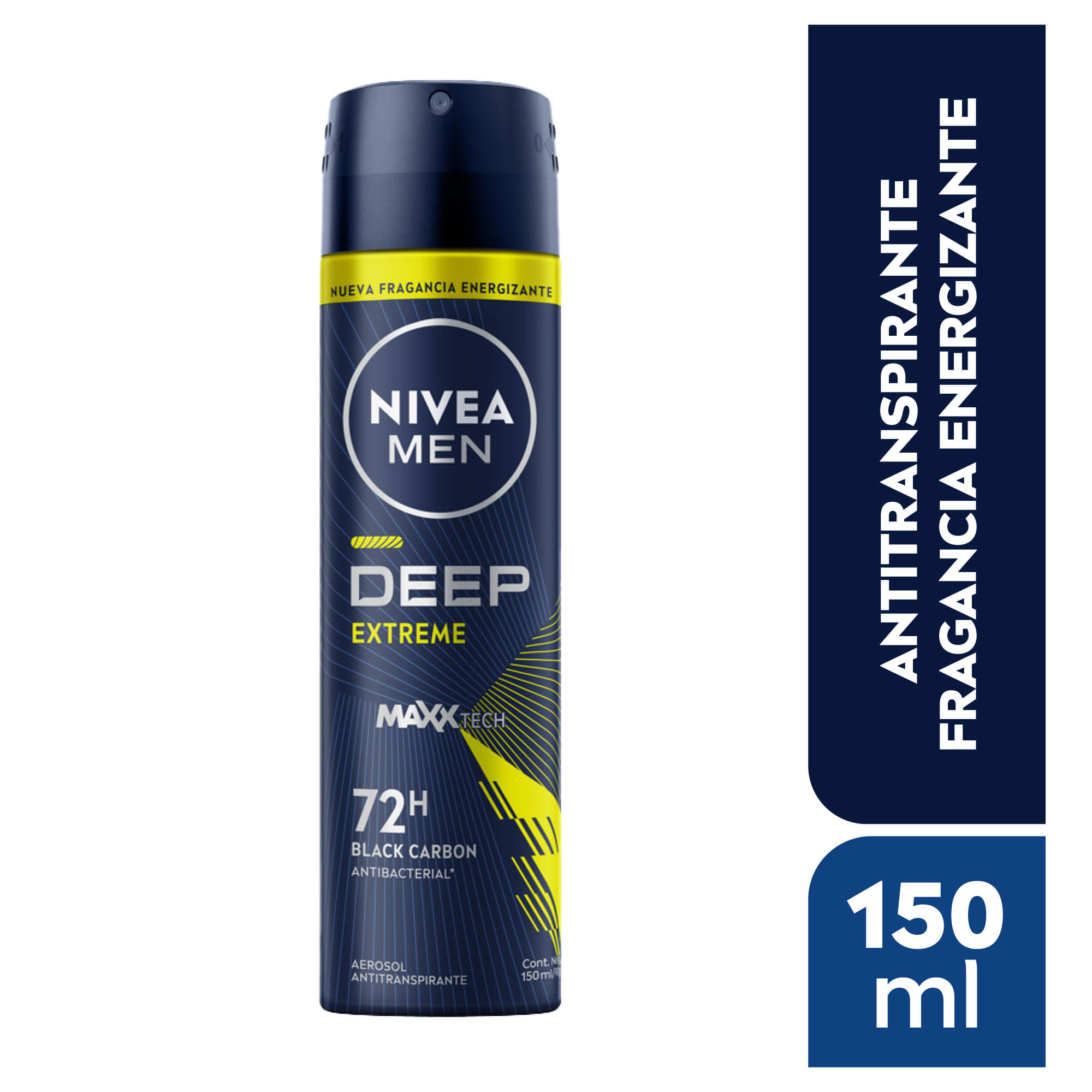 Desodorante para Hombre en Aerosol para Hombre NIVEA Deep Extre Frasco 150ml