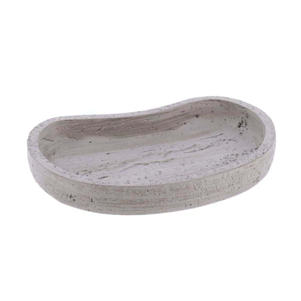 Jabonera Poliresina Efecto Concreto Gris