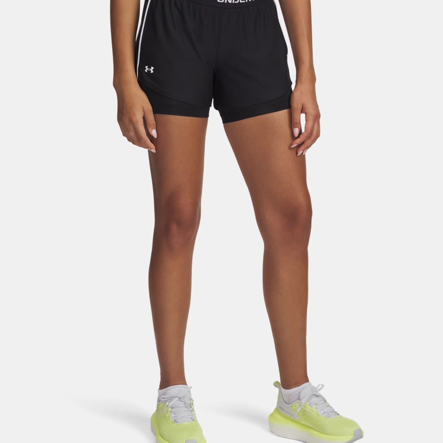 Short Deportivo Under Armour Mujer Tech Play Up 2In1 1389895-001 Negro