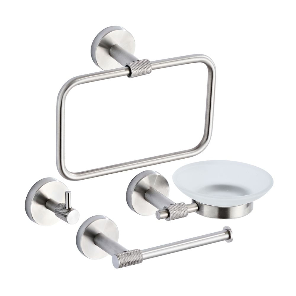 Set de Accesorios de Baño Orange 4 Piezas Express Silver