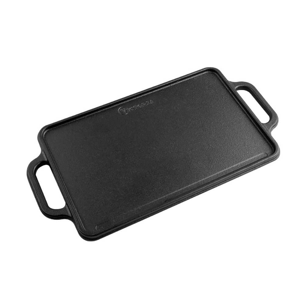 Plancha Esmaltada Reversible Hierro Fundido 21x33cm Victoria