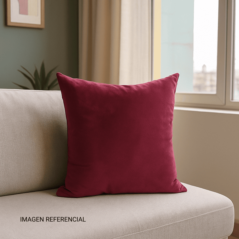 Cojín de Lino Urbano Borgoña 45x45cm