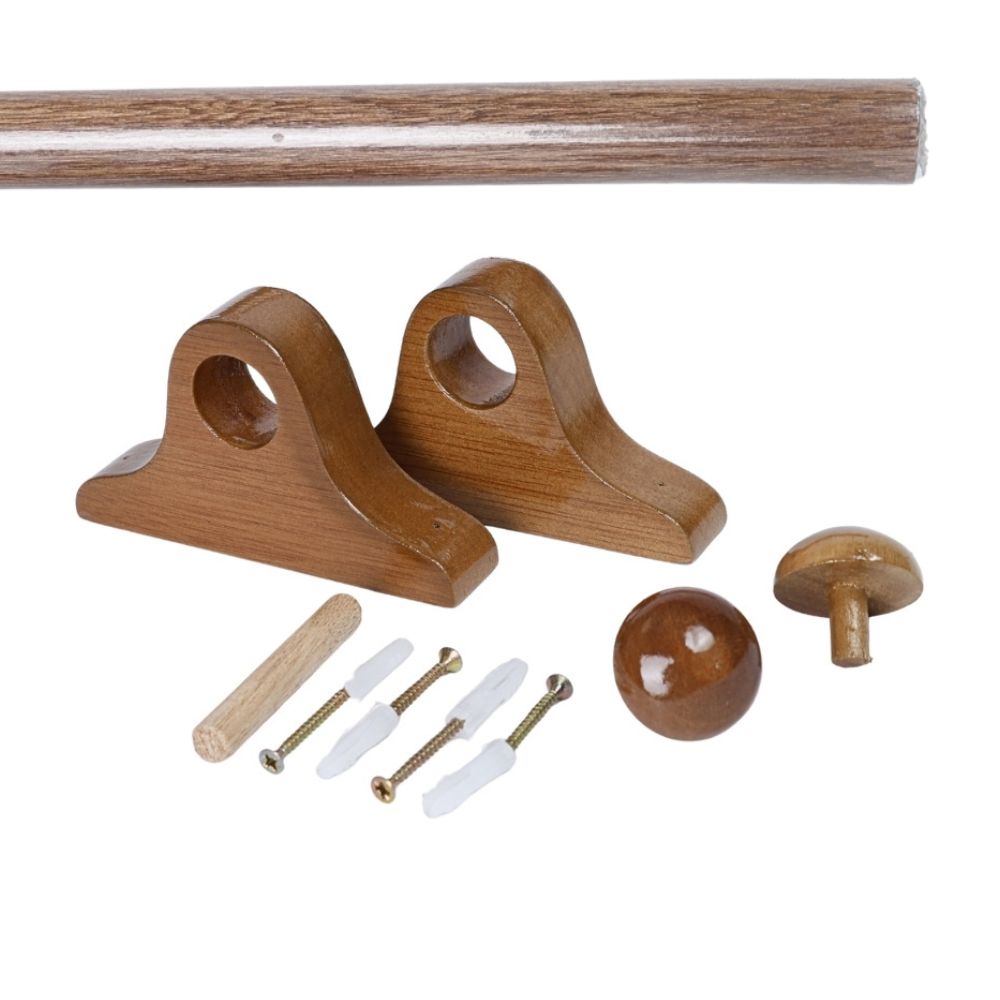 Pack cortinero de madera de 1.50m Jacaranda Orange