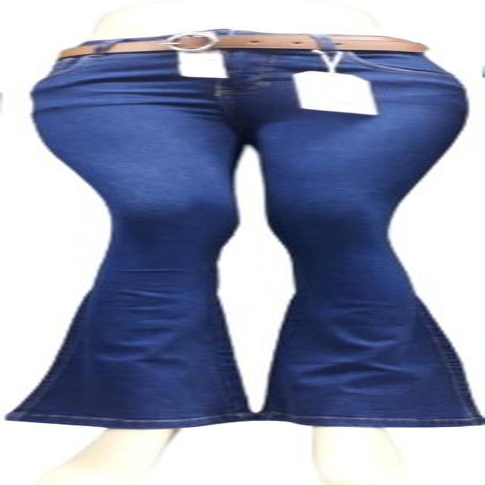PANTALON JEAN FLARE AZUL