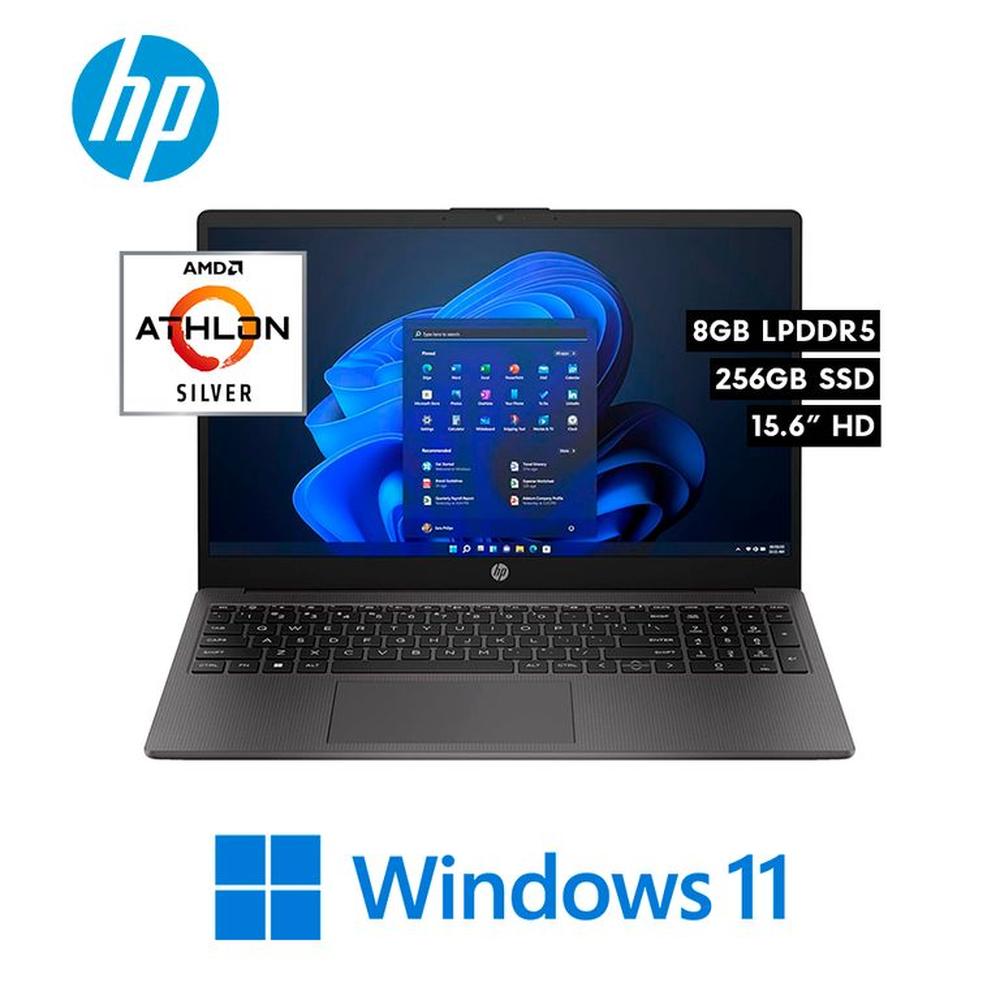 Laptop HP 255 G10 - AMD Athlon Silver 7120U RAM 8GB Disco 256GB SSD 15.6? HD Windows 11