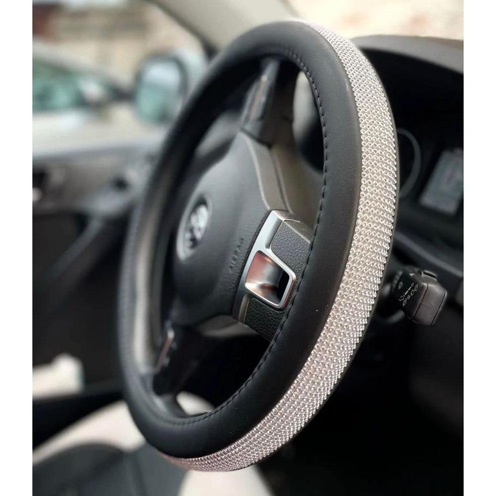 Cobertor para volante con diamantes de imitación