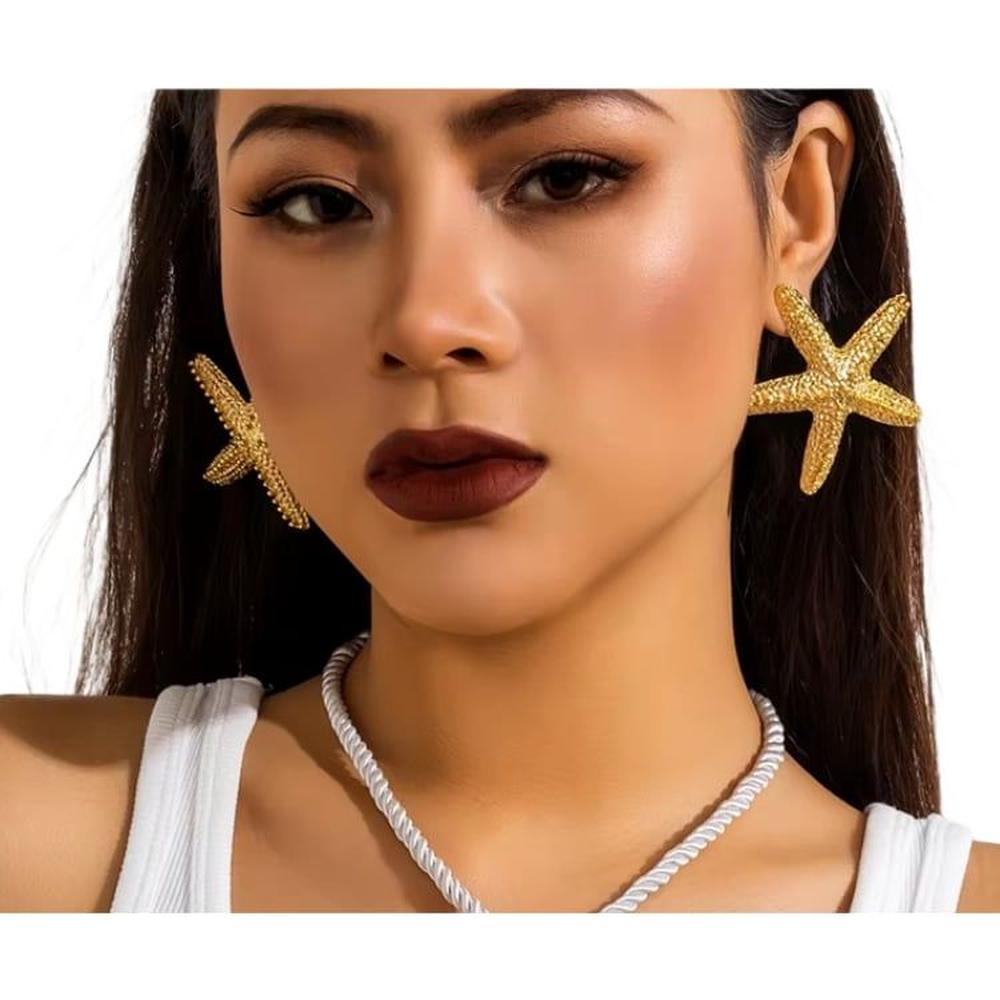 Pendientes estrella de mar grande