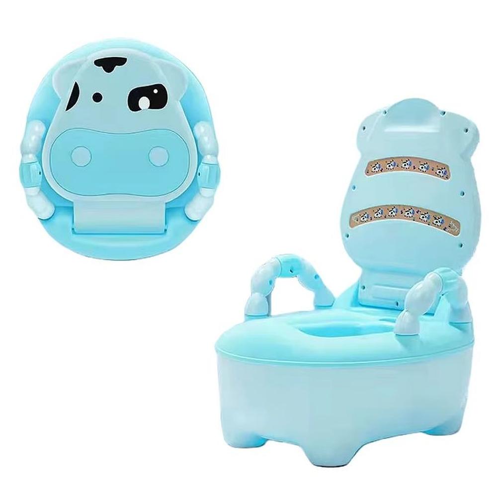 Bacín de Entrenamiento para Bebé Niños Vaquita Celeste