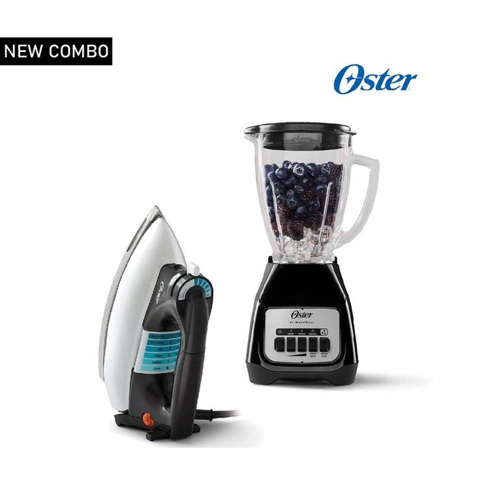 Combo OSTER Licuadora BLSTKAGBPB y Plancha Clásica
