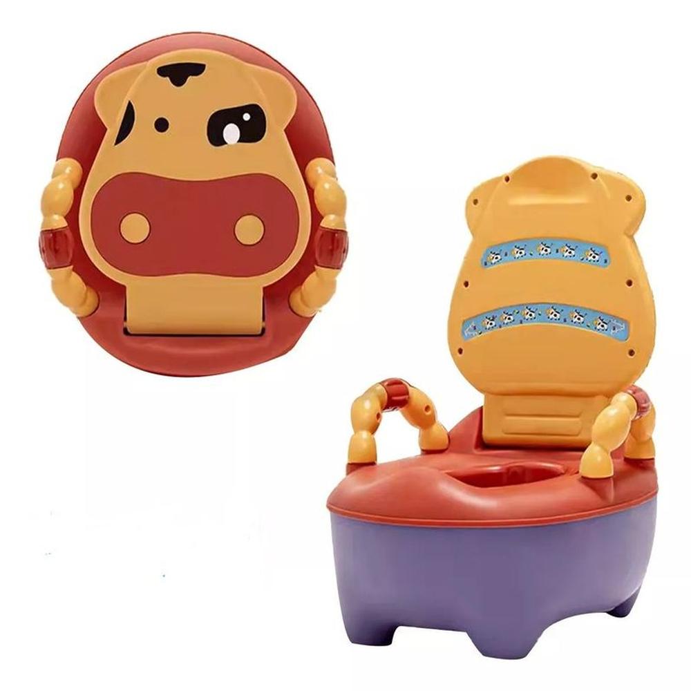 Bacín de Entrenamiento para Bebé Niños Vaquita Rojo