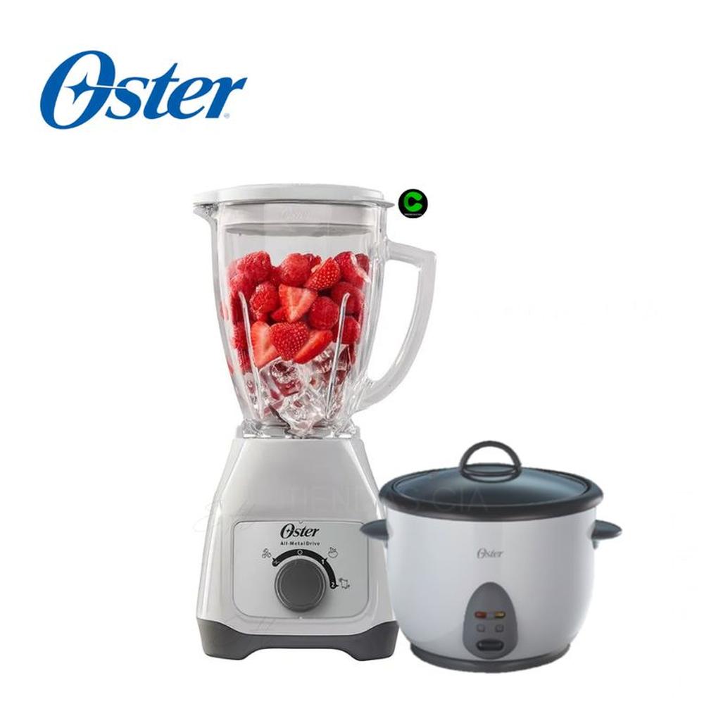 Combo Oster Olla Arrocera CKSTRC1700W y Licuadora BLSTKAGWRD