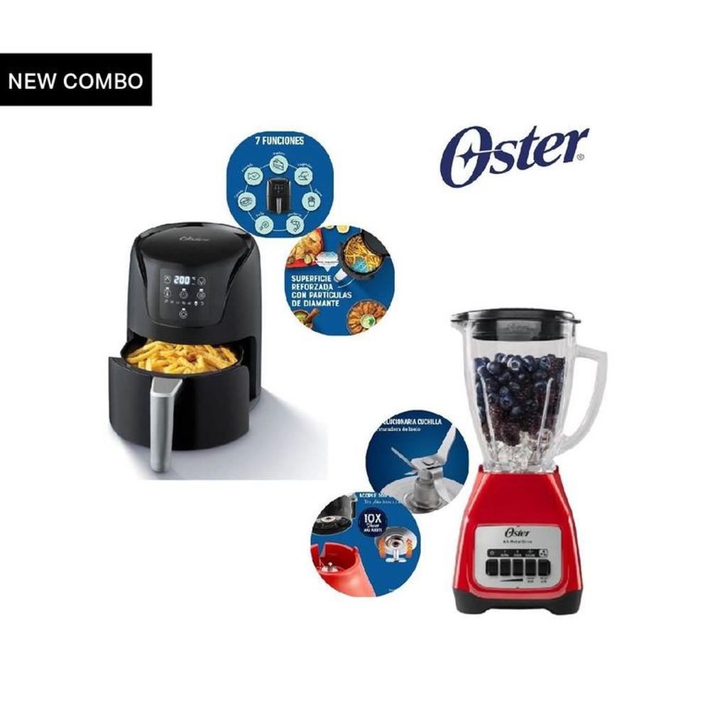 Combo Oster Licuadora BLSTKAGRPB y Freidora 1.8 L CKSTAF18DDF
