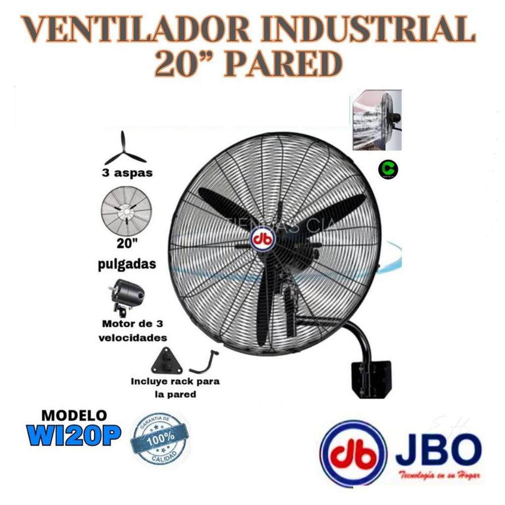 Ventilador De Pared JBO W120P de 20 Pulgadas 130 WATTS