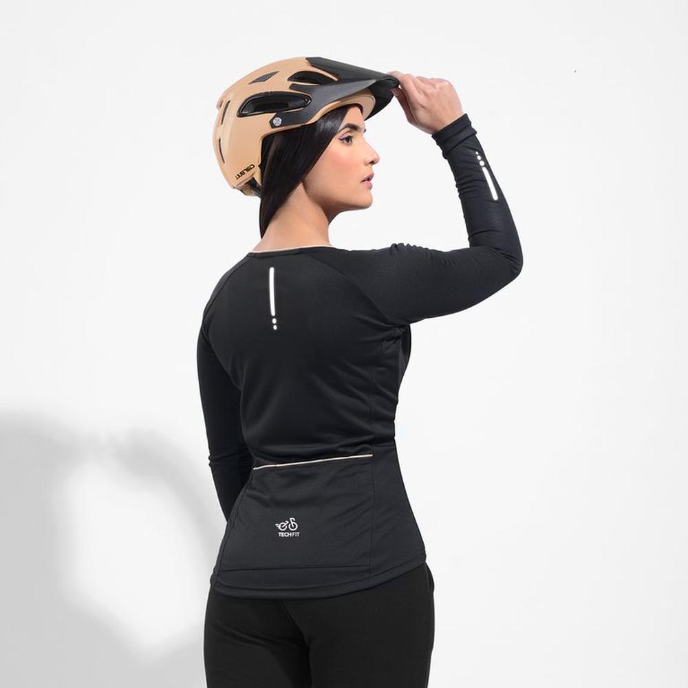 Polo ciclismo manga larga mujer