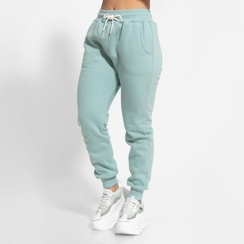 buzo jogger de algodón afranelado para mujer turquesa Arcoi