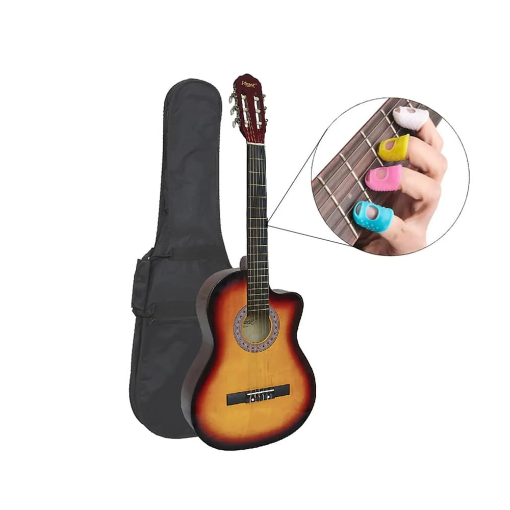 VOZZEX GUITARRA ACUSTICA NYLON SUNBURST