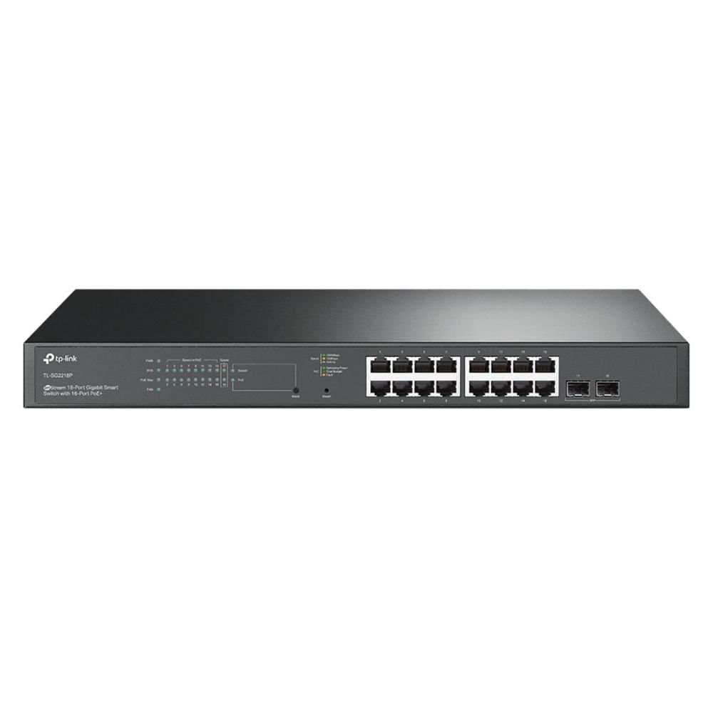 Switch TP-Link TL-SG2218P de 18 Puertos Gigabit (16 Puertos PoE+)