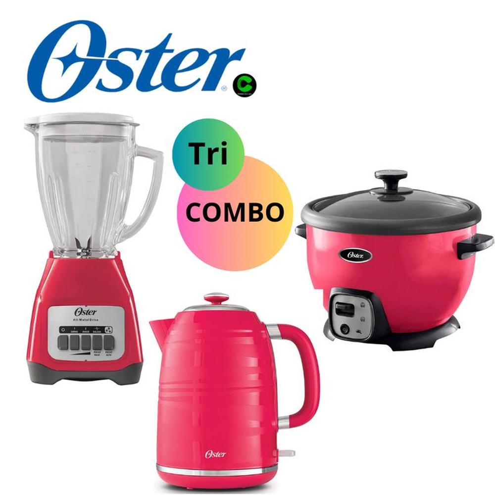 TRICOMBO OSTER OLLA ARROCERA CKSTRC8029+HERVIDOR BVSTKT4177+LICUADORA
