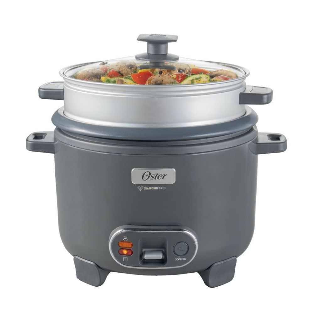 Olla Arrocera Oster 2.2L Diamondforce CKSTRC12DFSKE-053 Gris