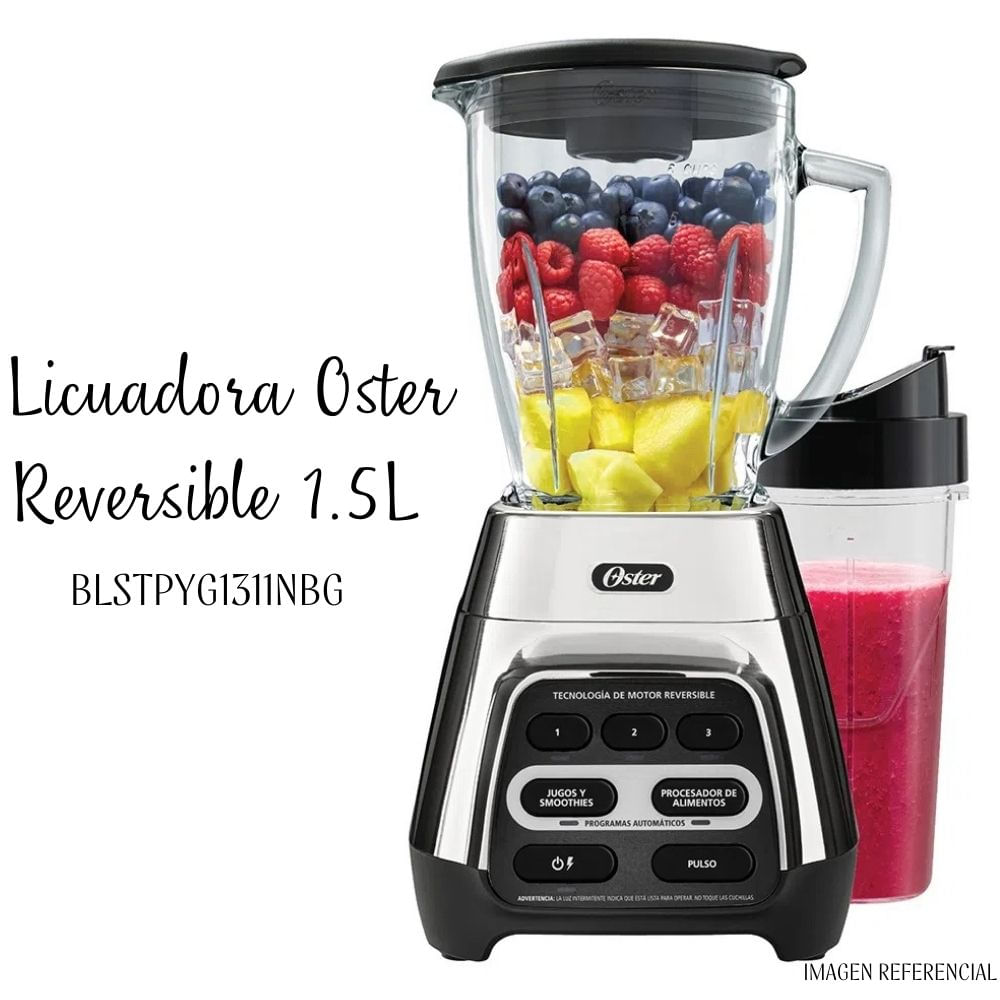Licuadora Oster Reversible 1.5Lt BLSTPYG1311NBG - Silver